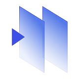 고객을 의미하는 두개의 정렬된 사각형을 향해 삼각형이 위치한 이미지